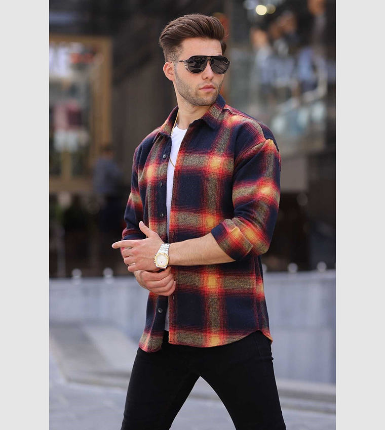 Plaid Long Sleeves Shirt