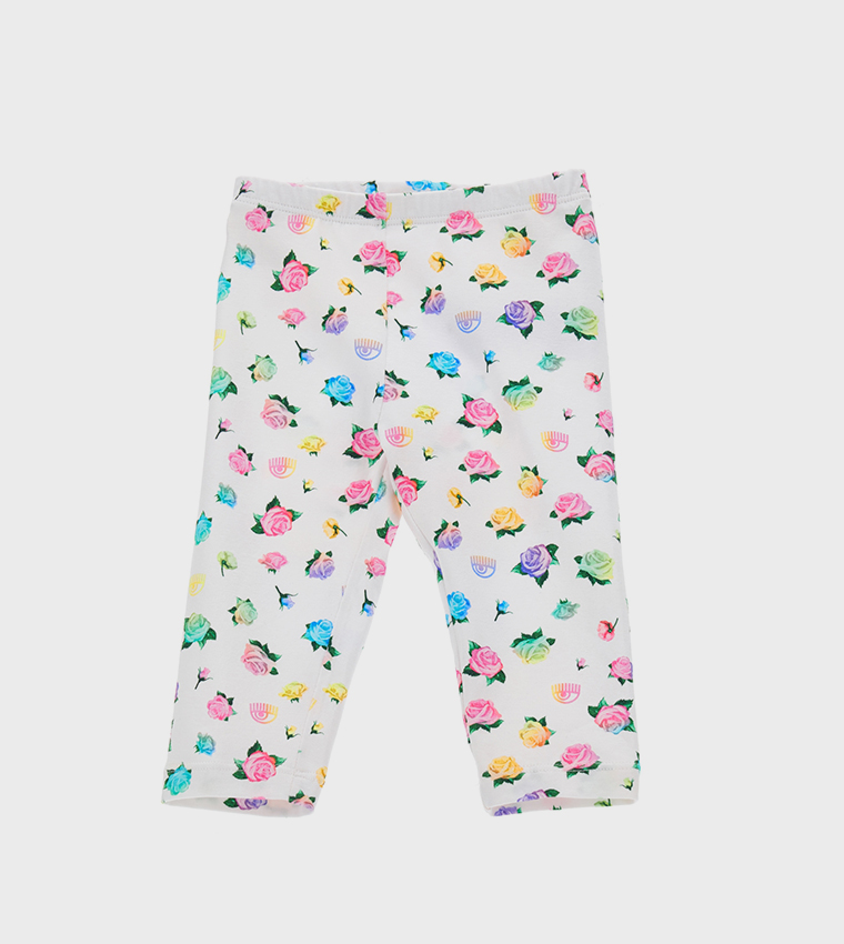 Printed Elastic Waist Leggings