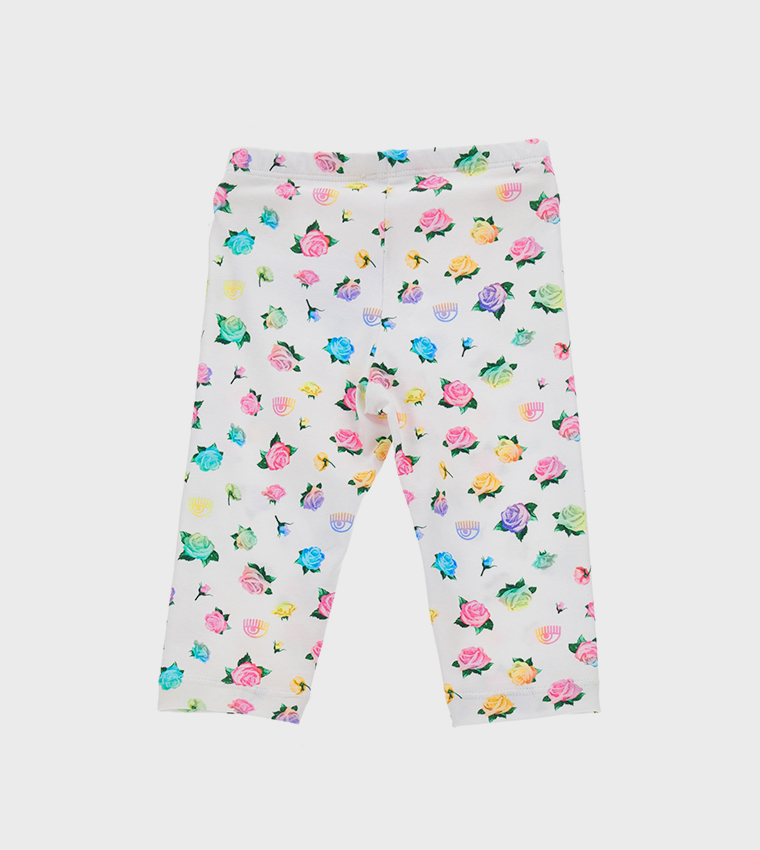 Printed Elastic Waist Leggings
