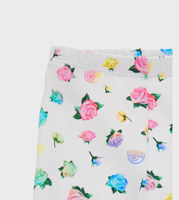 Printed Elastic Waist Leggings