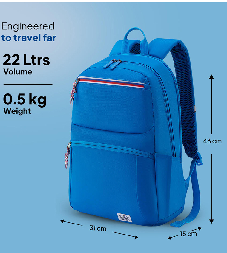 Braydon Zippered Backpack, 22L