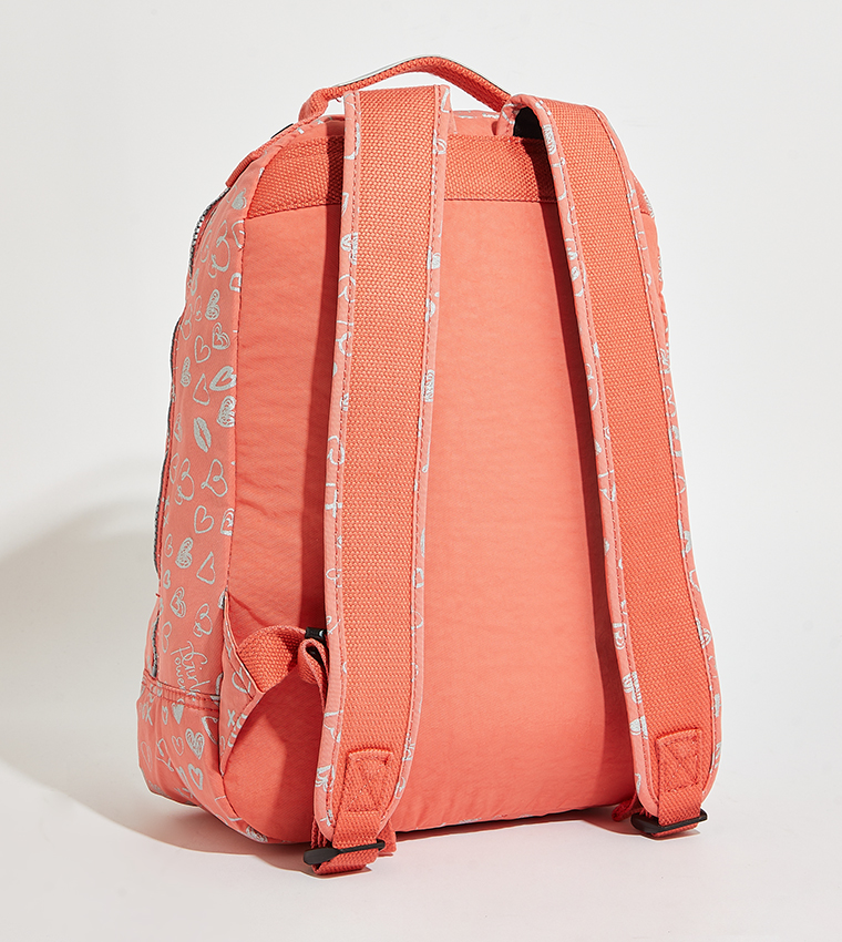 Buy Kipling Printed Zip Around Backpack In Orange 6thStreet Bahrain