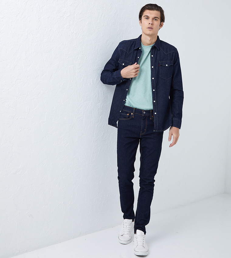 Classic Western Regular Fit Denim Shirt