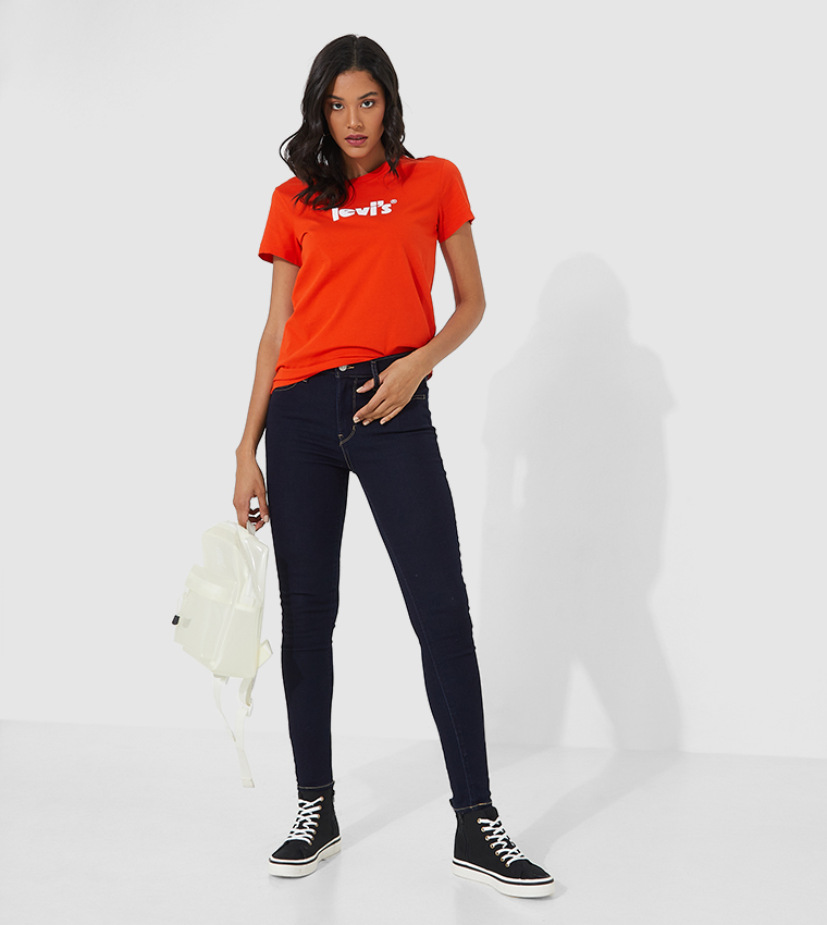 بنطال جينز بخصر عالي 