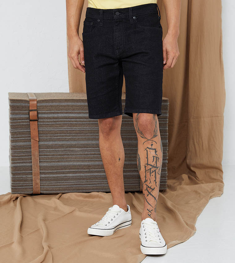 Buy Levi s 502 Slim Fit Shorts In Blue 6thStreet Bahrain