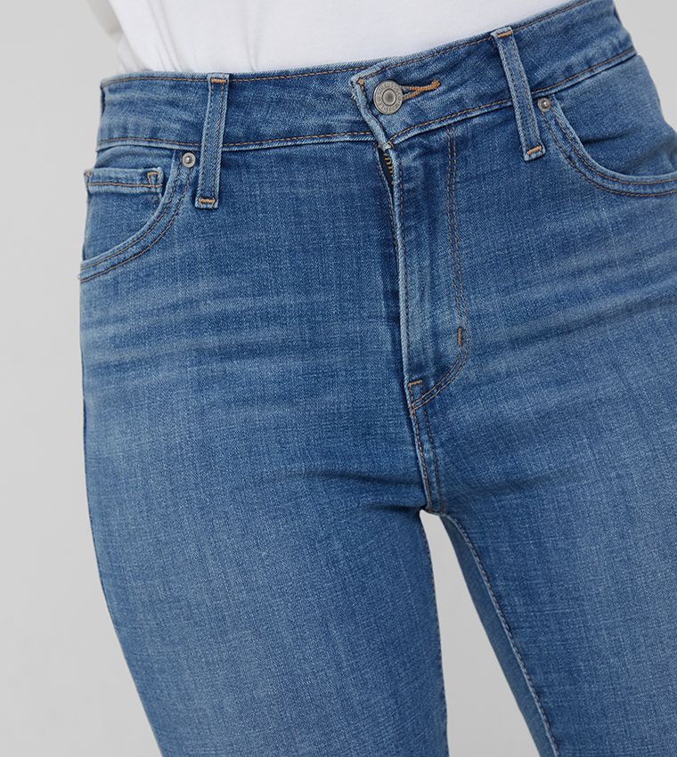 بنطلون جينز ضيق بخصر مرتفع 721