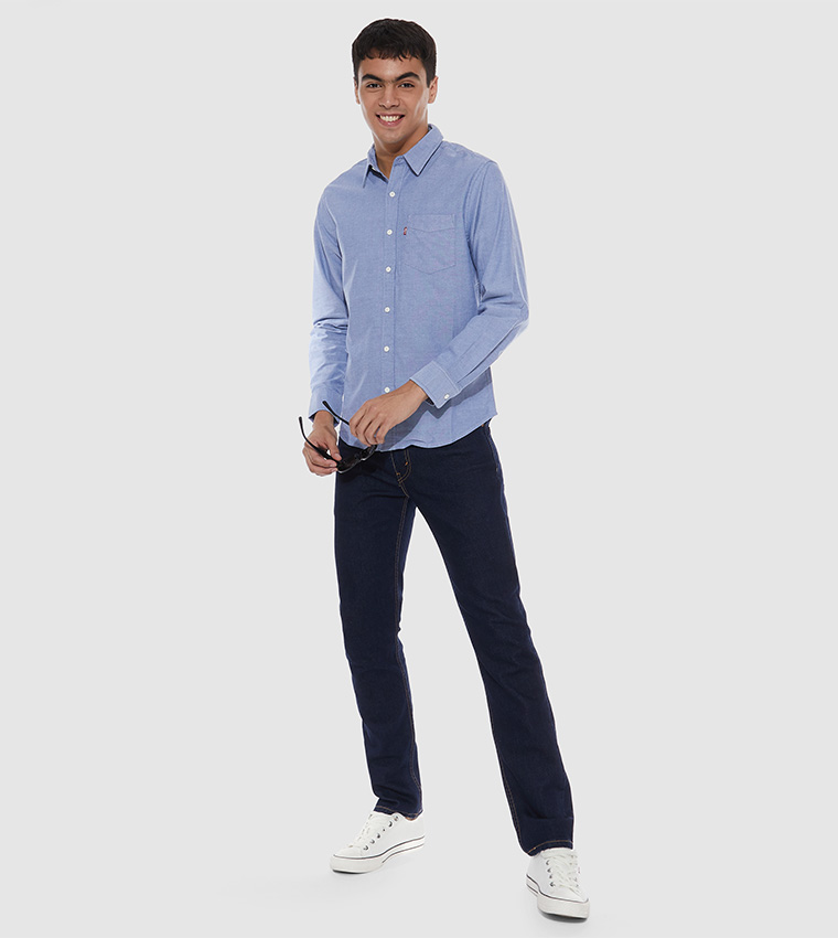 Classic One Pocket Standard Fit Casual Shirt