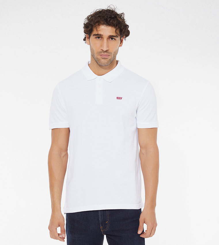 Buy Levi's Solid Short Sleeves Polo T Shirt In White | 6thStreet UAE