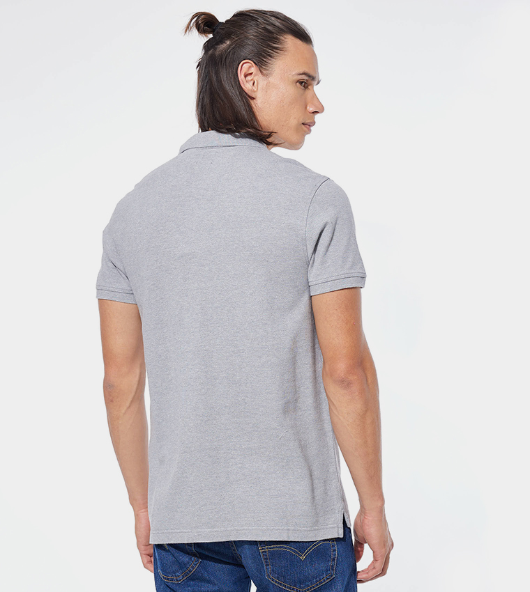 Logo Detail Housemark Polo T-Shirt