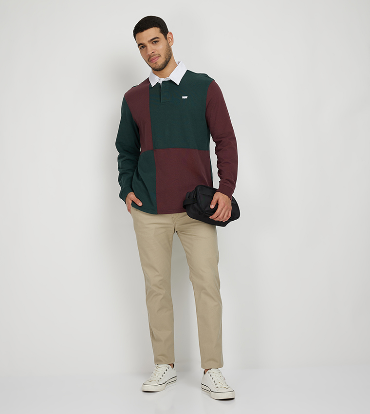 Slim Tapered Fit Mid-Rise Chino Pants