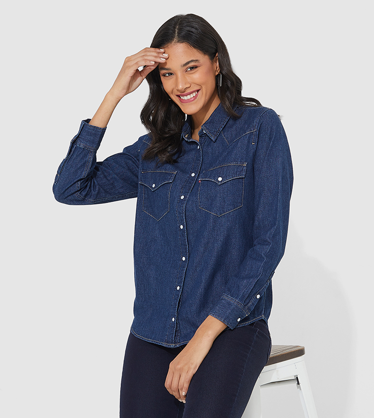 Pocket Detail Denim Shirt