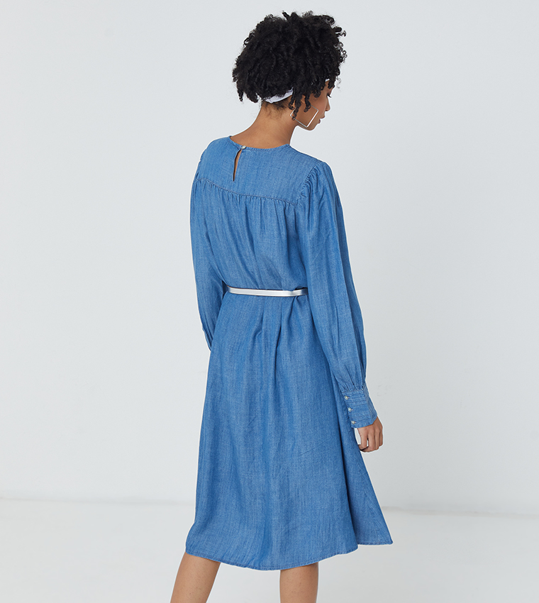 Ella Long Sleeved Cutwork Dress