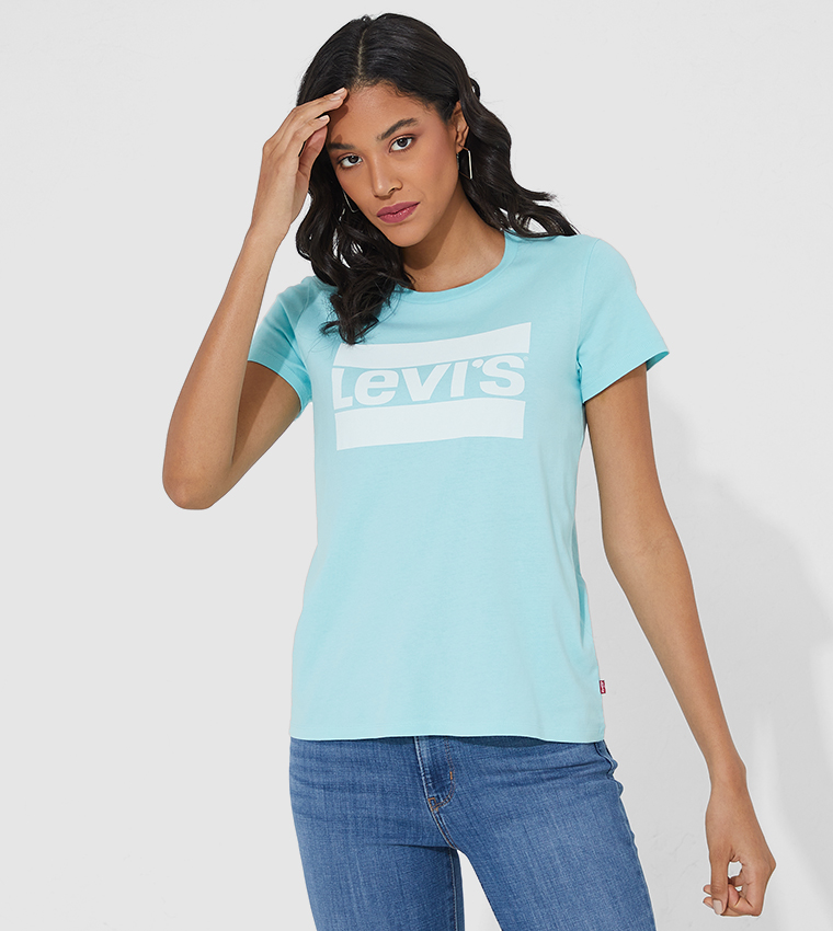 Buy Levi's Logo Perfect T Shirt In Blue | 6thStreet Saudi Arabia