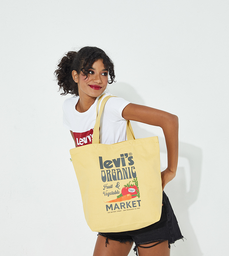 Buy Levi's Fresh Tote With Natural Dye Bag In Yellow | 6thStreet Kuwait