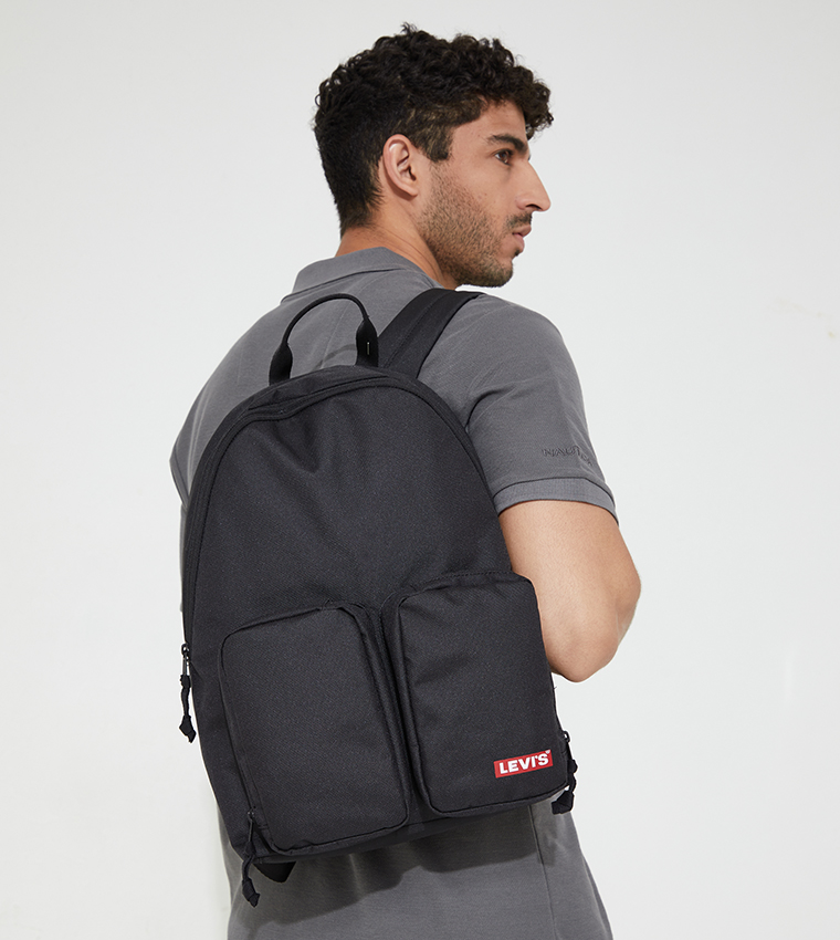 Buy Levi's Logo Printed Campus Backpack In Black | 6thStreet Qatar