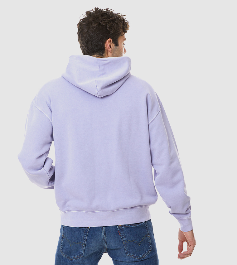 Red Tab Solid Hoodie