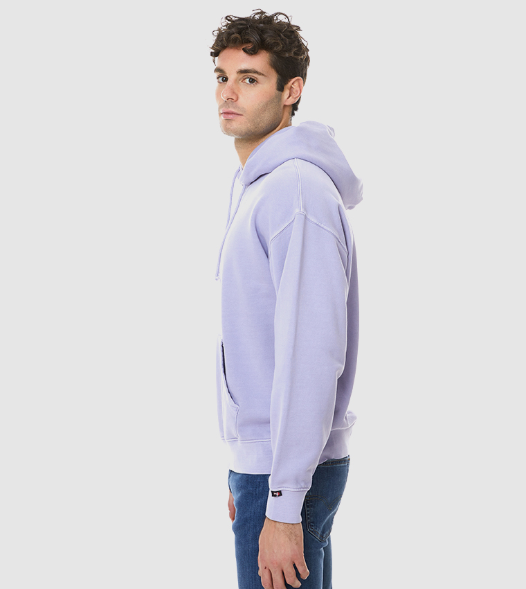 Red Tab Solid Hoodie