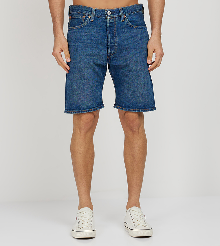 501 Mid-Rise Denim Shorts