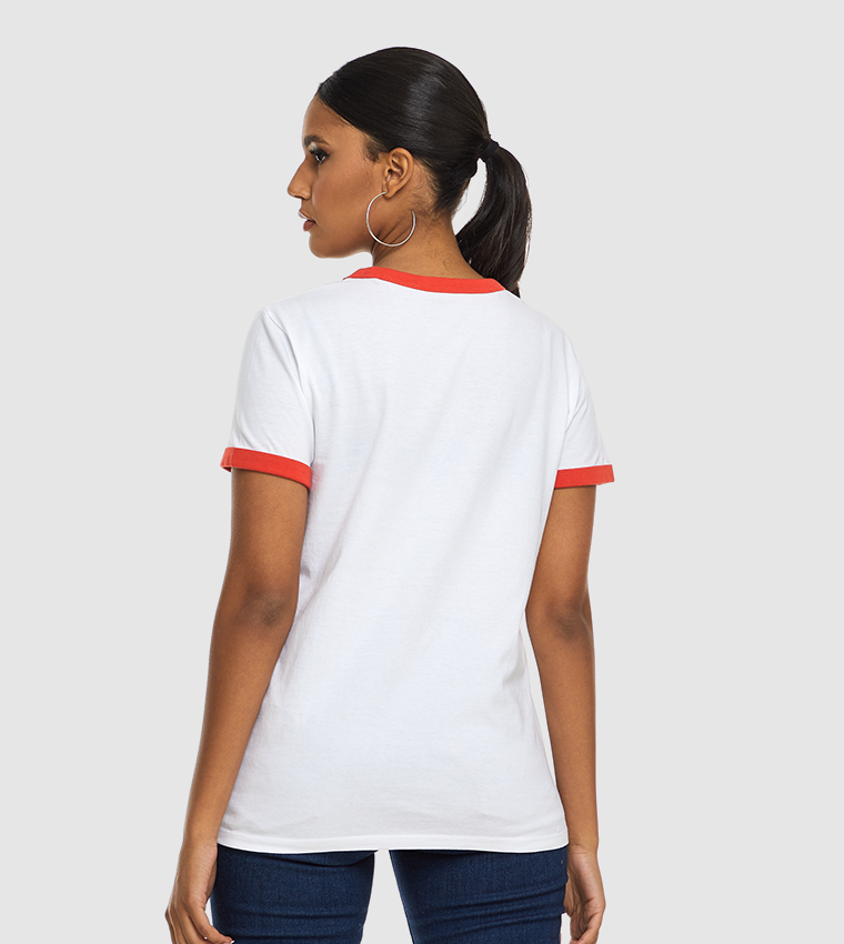 Buy Levi's Printed Perfect Ringer T Shirt In White | 6thStreet Kuwait