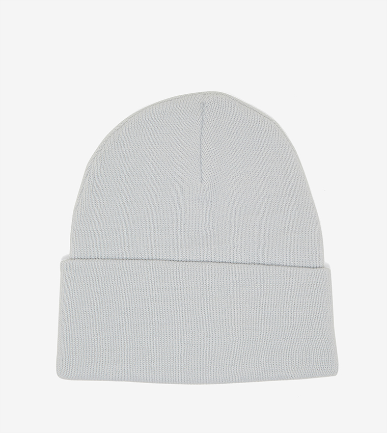 Tonal Batwing Logo Slouchy Beanie Hat