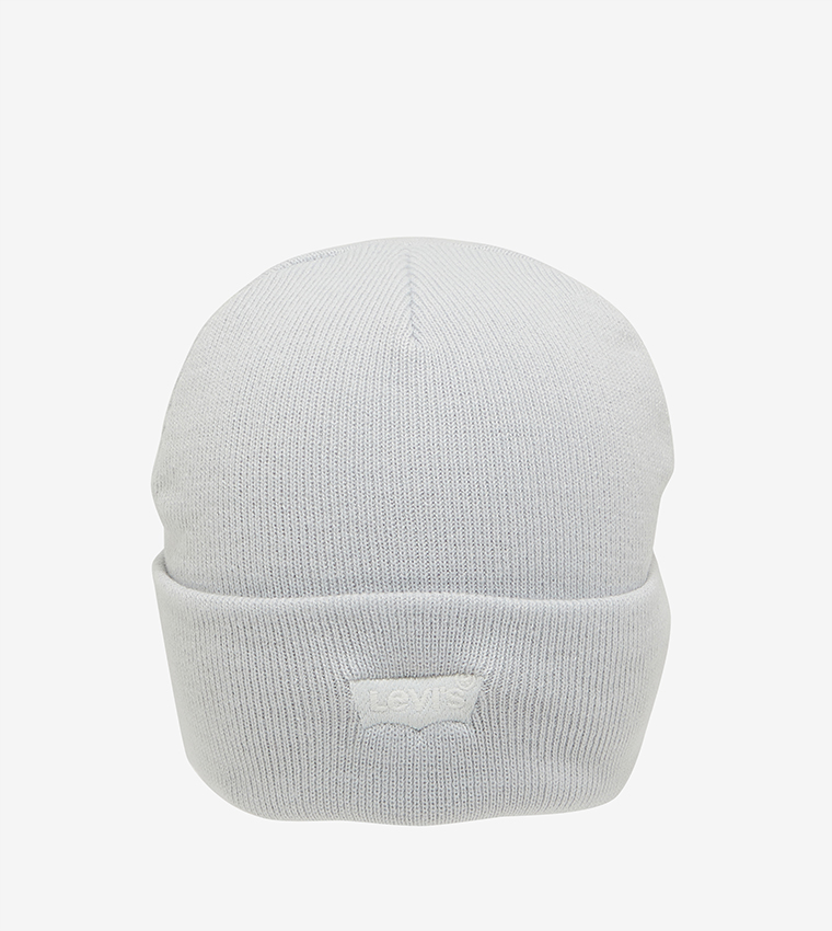 Tonal Batwing Logo Slouchy Beanie Hat