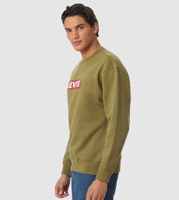 Buy Levi's Relaxed Graphic Crewneck Sweatshirt In Green | 6thStreet Oman