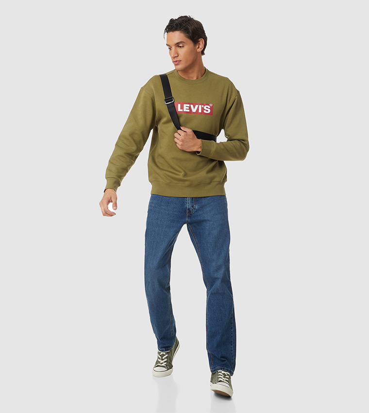 Buy Levi's Relaxed Graphic Crewneck Sweatshirt In Green | 6thStreet Oman