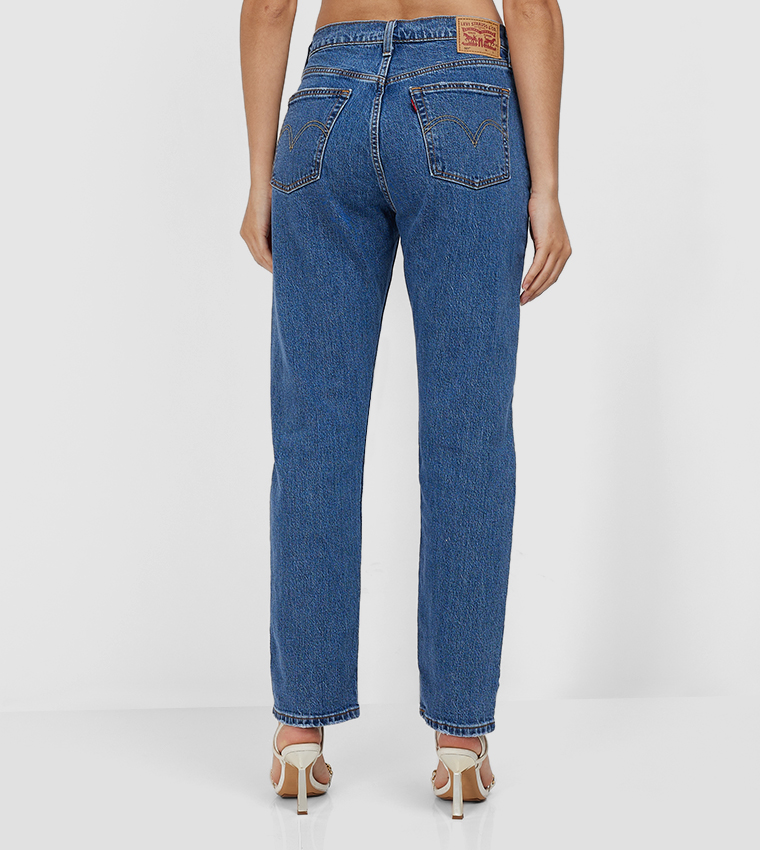 بنطلون جينز بخصر عالي 501