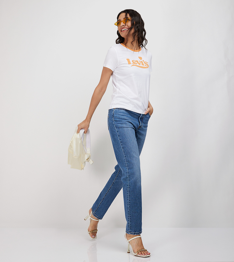 بنطلون جينز بخصر عالي 501