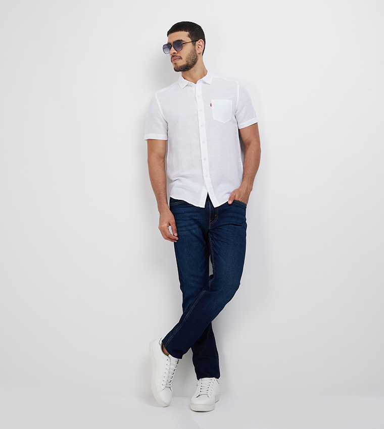 Pocket Detail Short Sleeves Shirt