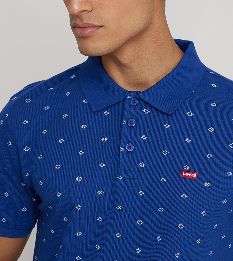 Levi's blue best sale polo t shirt