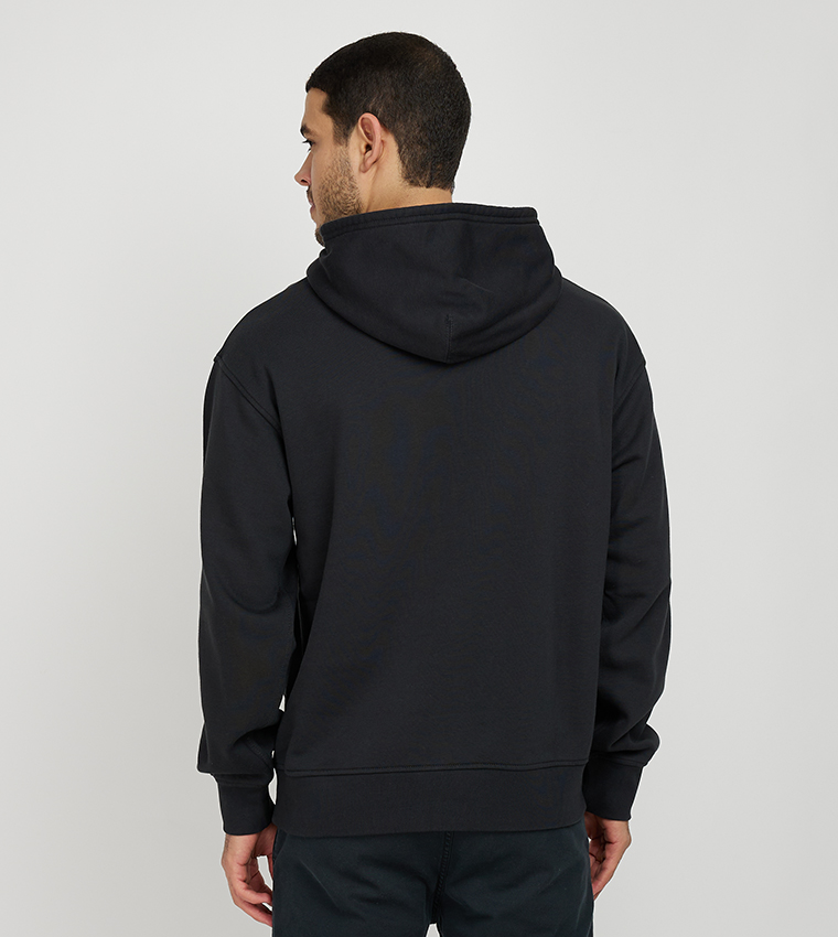 Logo Printed Relaxed Fit Hoodie