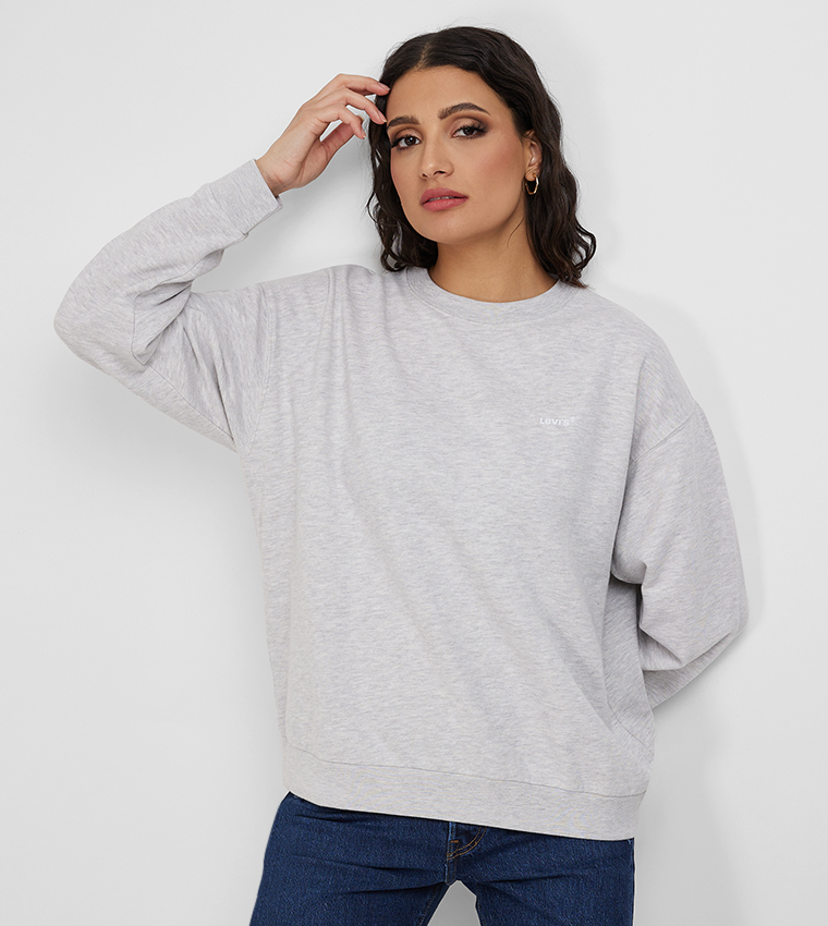 Oversized 2025 grey sweatshirt