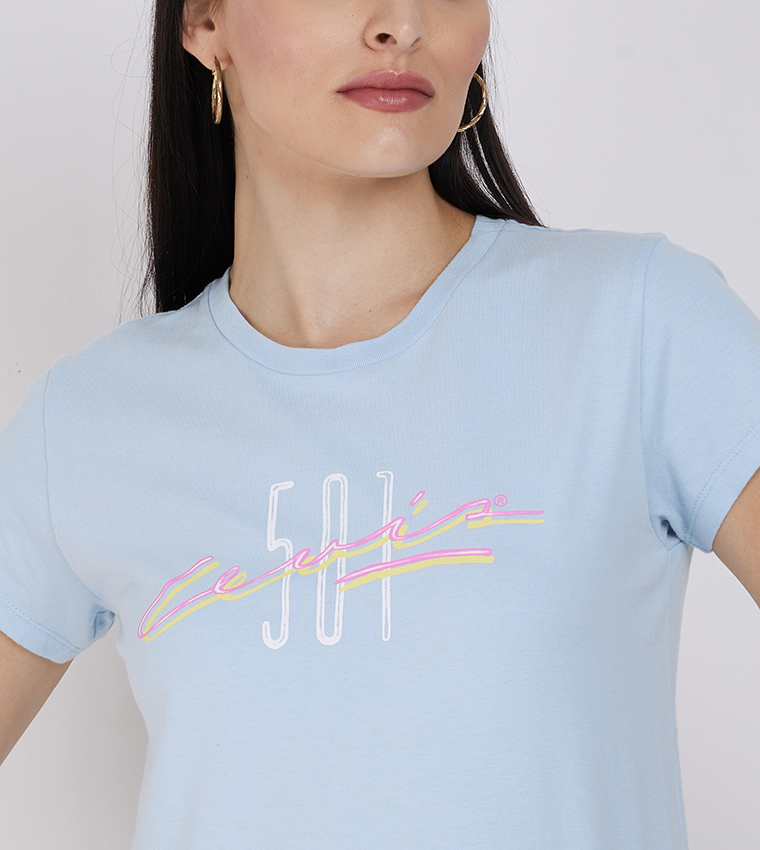 Printed Crew Neck T-Shirt