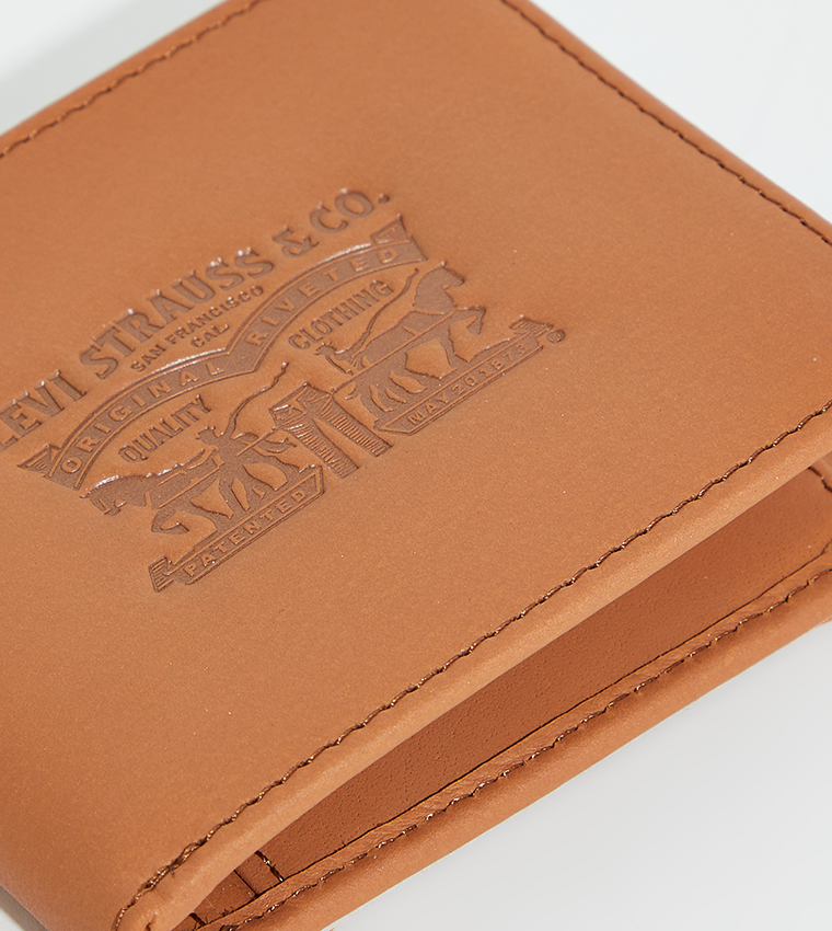 Logo Embossed Bi-Fold Wallet
