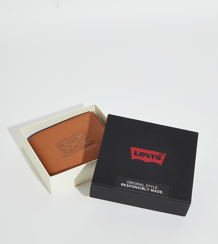 Logo Embossed Bi-Fold Wallet