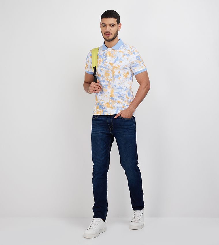 Tie-Dye Polo T-Shirt
