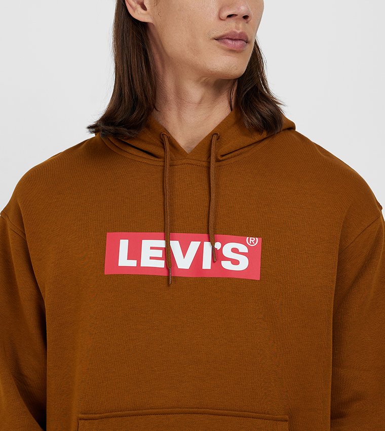 Logo Printed Long Sleeves Hoodie