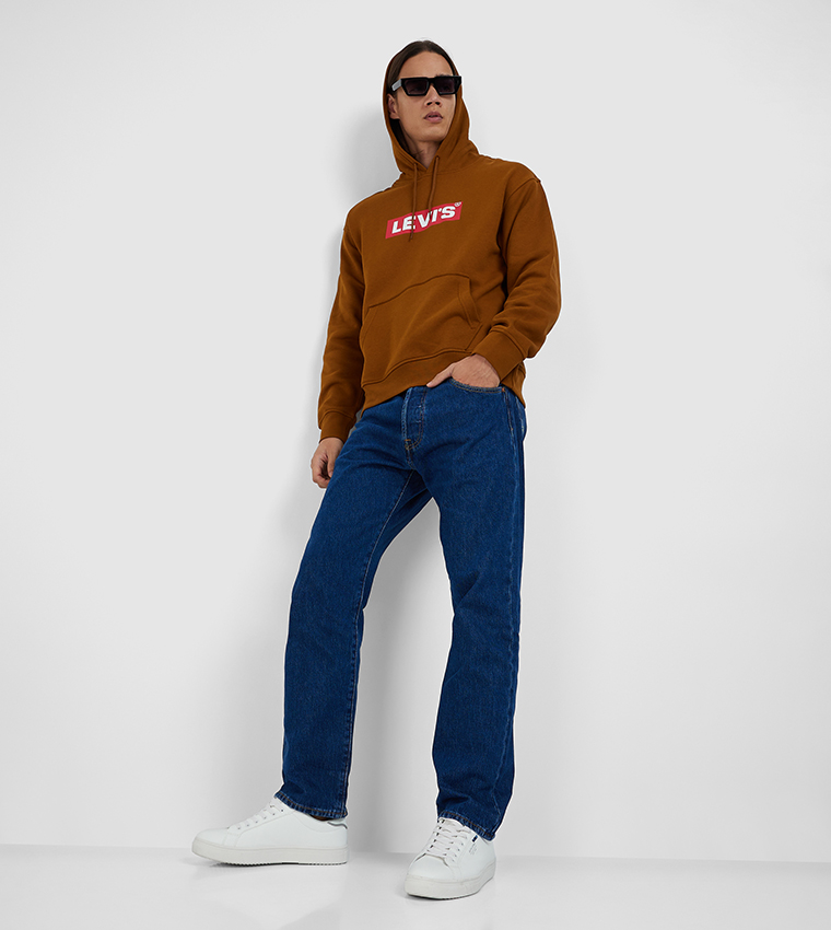 Logo Printed Long Sleeves Hoodie