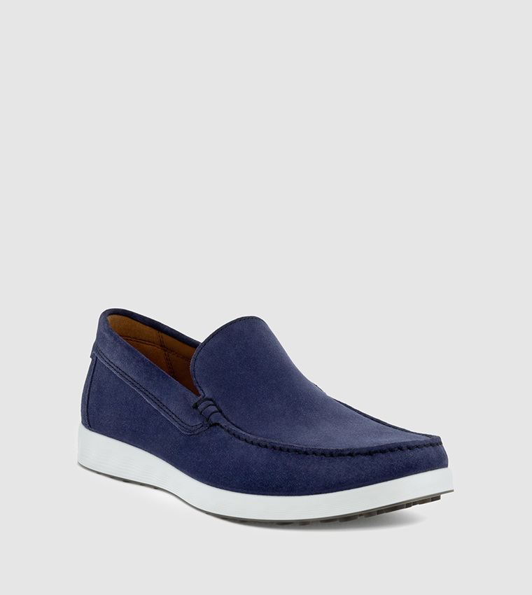 Mens navy blue hot sale slip on shoes