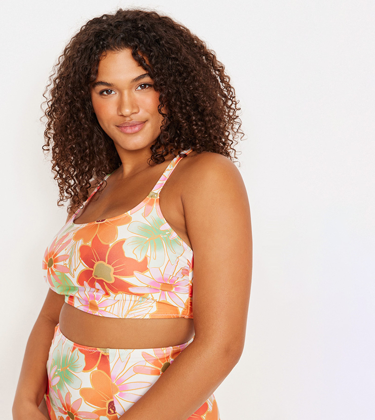 floral print bralette