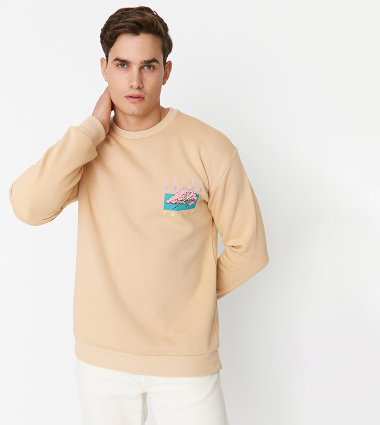 Thick crew neck on sale sweatshirts