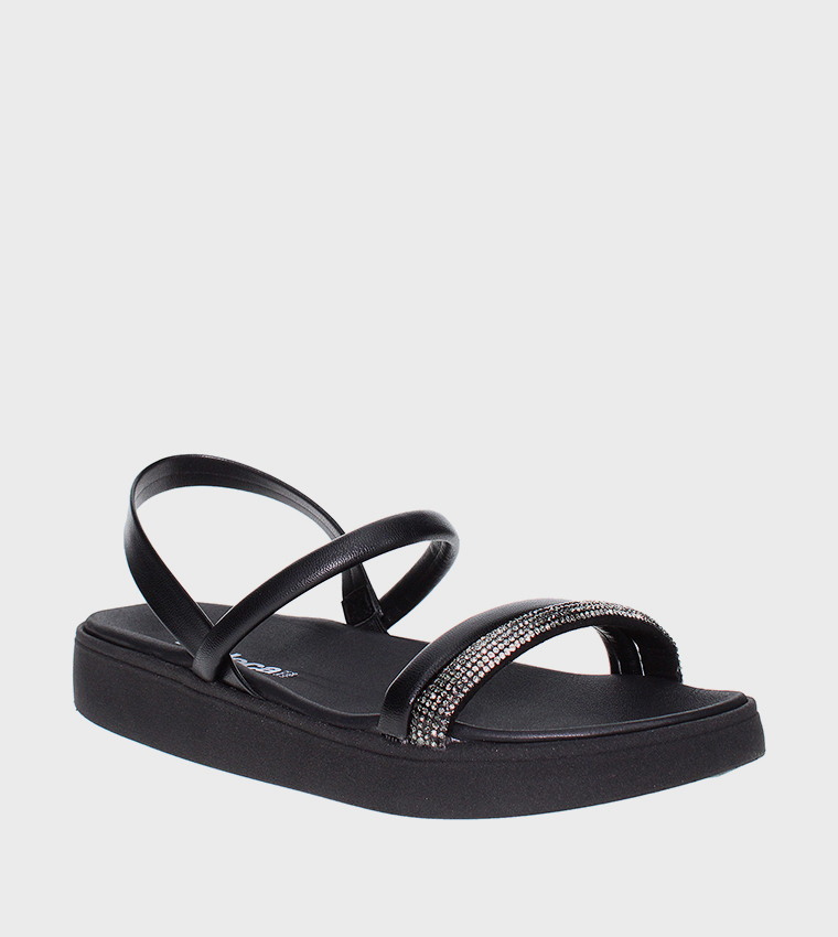 AAMIR Embellished Slingback Flat Sandals