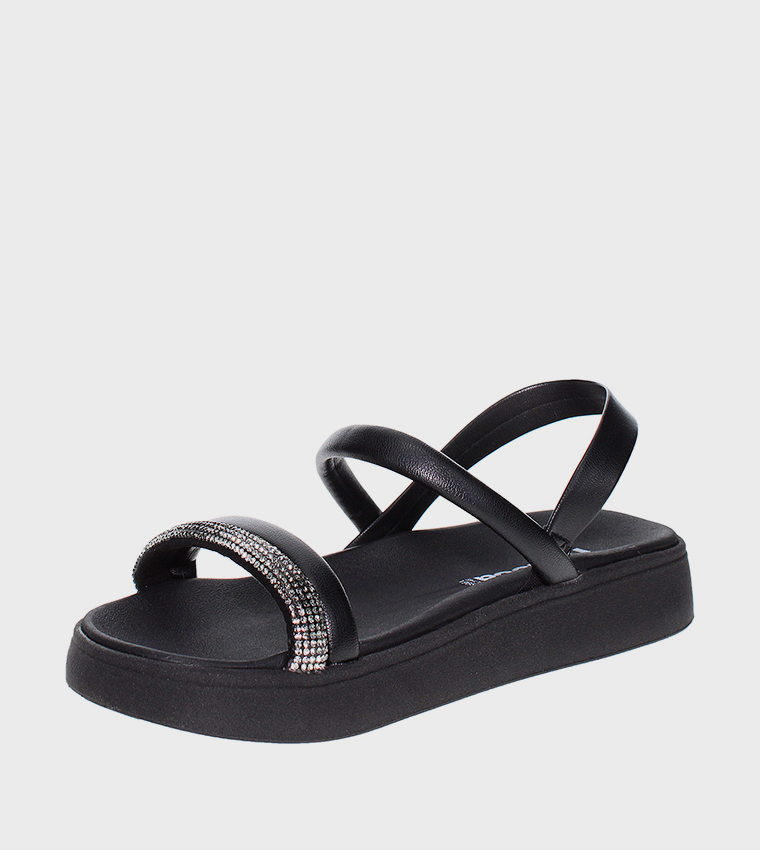 AAMIR Embellished Slingback Flat Sandals