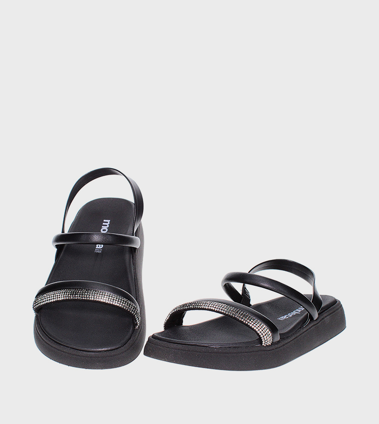 AAMIR Embellished Slingback Flat Sandals