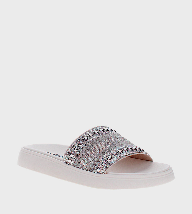 Embellished Open Toe Comfort Sandals