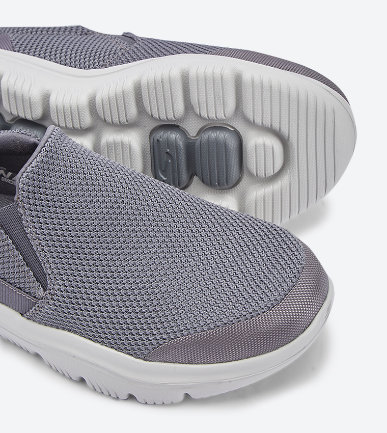 Go Walk Evolution Ultra Impeccable Round Toe Slip-Ons - Grey