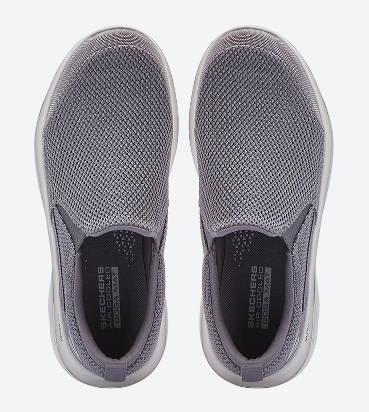 Go Walk Evolution Ultra Impeccable Round Toe Slip-Ons - Grey