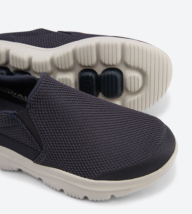 Go Walk Evolution Ultra Impeccable Round Toe Slip-Ons - Navy