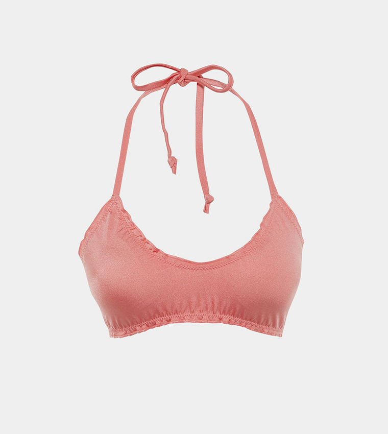 Pink bathing store suit top